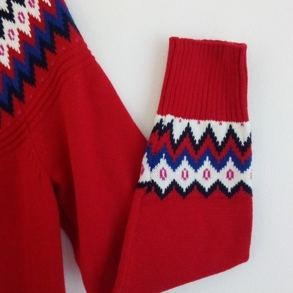 CHARTER Club Cable Yoke Knit Activewear Crew neck Pullover Size L - Picture 5 of 14